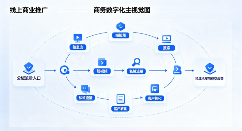 右江区线上商业推广怎么做？全域流量闭环搭建与低成本转化实战指南